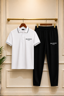 Balmain Paris Dry Fit Mens Summer Tracksuit Trouser + Shirt
