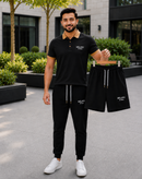 3 Pcs Dri Fit Summer Tracksuit For Mens Polo Shirt + Shorts + Trouser